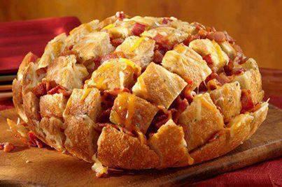 This is a PERFECT dish for football season - and oooohhhh soooo easy to make!!!  ENJOY!!!  :)

Bacon Cheddar Pull-Apart Bread

8 oz of your favorite shredded cheddar cheese blend.

1 large round loaf of soft bread (like a French or Italian round)
8 oz. diced sliced bacon, cooked crisp
1/2 cup melted butter
1 Tablespoon dry Ranch dressing mix from packet

Cut bread in 3/4-inch intervals, being careful to not cut all the way through. Cut again, crosswise, not cutting all the way through. Place cheese in between all cuts: sprinkle with bacon. Blend melted butter and Ranch mix and drizzle over top of bread evenly. Wrap in foil and bake at 350 degrees for 15 minutes; uncover and bake 10 minutes more. Serve hot and pull apart pieces from loaf to eat!

✻ღϠ₡ღ✻
(¯`✻´¯)
★ℒℴѵℯ ℒℴѵℯ★ℒℴѵℯ ℒℴѵℯ★ℒℴѵℯ ℒℴѵℯ★ℒℴѵℯ ℒℴѵℯ★ℒℴѵℯ 

Click and join us here---for more every day fun, tips, recipes, weight loss support & motivation.. and learn about Skinny Fiber! 
https://www.facebook.com/groups/387439461373191/ 

♥♥♥SHARE so you can find it on your timeline♥♥♥

** ADD ME AS A FRIEND I'M ALWAYS HAPPY TO MEET NEW PEOPLE  :)