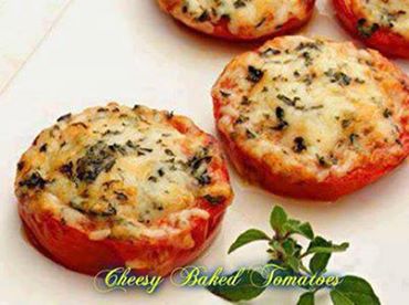 CHEESY BAKED TOMATOES -
For you LOW CARBERS!!! Great snack!!!!

What you need:
4 tomatoes, halved
1/4 cup freshly grated Parmesan cheese
1 oz reduced fat provolone cheese, shredded
1 tsp chopped fresh basil
1 tsp chopped fresh oregano
1/2 tsp salt
Freshly ground pepper, to taste

How you make it:
Preheat oven to 450° F.
Place tomatoes cut-side up on a baking sheet.
Top with Parmesan, provolone, oregano, basil, salt and pepper.
Mist lightly with non-fat cooking spray and bake until the tomatoes are tender, about 15 minutes.
SHARE ON YOUR TIMELINE and For More great grilling ideas click on my link and....Thanks ~ Dail https://www.facebook.com/groups/abettermewithskinnycare