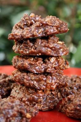 These Chocolate Oatmeal No Bake Cookies are so good and super easy to make.

Hit share so you will always be able to find the recipe on you time line.

Chocolate Oatmeal No Bake Cookies  
1/2 C Butter
 2 C Sugar
 1/2 C Milk
 4 Tbsp Cocoa
 1/2 C Peanut Butter
 3 1/2 C Quick cooking Oats
 2 tsp. Vanilla 
Add the first 4 ingredients in a saucepan. Bring to a rolling boil, and boil for 1 minute. Stir in the next 3 ingredients and drop onto wax/foil paper. Let cool until set.