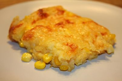 ~Sky
Corn casserole:

1 (15oz) can whole kernel corn, drained
1 (15oz) can cream-style corn
1 package Jiffy corn muffin mix (8 oz.)
1 cup sour cream
1/2 cup butter, melted
1 cup shredded cheddar cheese or your favorite 

Preheat oven to 350 degrees. mix all ingredients, minus the cheese, together and pour into a greased baking dish. After the casserole has baked for 45 minutes, or is set in the middle and golden brown, sprinkle with cheddar and put it back in the oven. Let the cheese melt, take the casserole out and enjoy this ridiculously buttery dish.