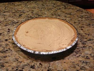 Donna's Peanut butter Pie

1 8 oz pkg of cream cheese softened
1 cup sugar
1 cup peanut butter
2 tablespoons of butter softened
8 oz container of cool whip

Mix everything together except the cool whip. 

Fold cool whip in and pour into a graham cracker crust and chill for 2 hrs in the fridge

This would be great with Oreo crust as well, maybe drizzled with chocolate syrup.

Friend submitted recipe and pic.

Reposted, hope this one lets us share