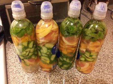 OK.......So a few days ago I posted the FAT FLUSH RECIPE!! 
So for those of you that work, have busy lives, busy kids or busy school schedules,
TAKE THE FAT FLUSH ON THE GO!!!

Make the Recipe in Water Bottles.......Place In the Refrigerator and Just Take 2 or 3 Out to take with you, if you know you won't be home for long periods of time!!!

NEED THE RECIPE AGAIN??? HERE IT IS:

The longer it sits, the better it tastes. You can eat them as well but they are intended as flavoring and still work, so that is a personal choice. The Vitamin C turns fat into fuel, the tangerine increases your sensitivity to insulin, and the cucumber makes you feel full. Try it for 10 days and see what you think!

Ingredients per 8 oz serving

Water
1 slice grapefruit
1 tangerine
½ cucumber, sliced
2 peppermint leaves
Ice – as much as you like

Directions
Wash grapefruit, tangerine cucumber and peppermint leaves. Slice cucumber, grapefruit and tangerine (or peel). Combine all ingredients (fruits, vegetables, 8 oz water) into water bottles.

Close Cap Tightly, Shake, Put In The Fridge Over Night, Take Out a Few Bottles for the Next Day & Enjoy!

PLEASE SHARE :) 
To SAVE this recipe, be sure to click SHARE so it will store on your personal page.

For more healthy recipes, tips, motivation and fun, join us here @[304779179597849:69:Fancy's Healthy Friends]