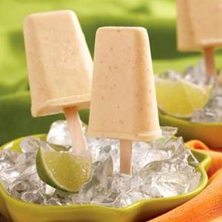 Blend the following: 1 can pineapple w/ juice, 1 banana, 1 can coconut milk, 1/2 tsp vanilla. Freeze in pops