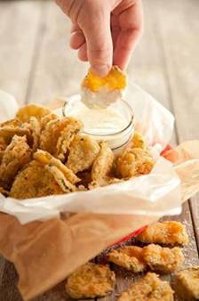 FRIED" PICKLES
 Makes 6 servings.
 
 Ingredients
 1 jar pickle slices
 2 eggs
 1/3 cup flour
 1 Tbsp Worcestershire sauce
 1 tsp hot sauce
 1 tsp garlic powder
 1 tsp Cajun seasoning
 1 tsp pepper
 1 1/2 cups panko bread crumbs

 Directions
 Turn oven broiler on high.
 In a medium bowl, whisk together eggs and flour. Add Worcestershire sauce, hot sauce, garlic powder, Cajun seasoning, and pepper. Mix well.
 Place panko bread crumbs in a shallow dish. Dunk each pickle slice into the egg mixture, than dredge it in the panko bread crumbs.
 Place coated pickles on a rack set above a baking sheet and sprayed with non-stick cooking spray. Place pan in the middle rack of the oven. Broil for about 3 minutes on each side.




♥♥♥SHARE so you can find it on your timeline♥♥♥

 ♥✿´¯`*•.¸¸✿Follow me for daily recipes, fun & handy tips, motivation, DIY ideas and feel free to share your favorite things too:)

To SAVE be sure to click photo then click SHARE so it will store on your personal page.For more fun and amazing ideas... recipes and motivational weight loss tips, Click this website and join us here---> https://www.facebook.com/groups/darlasawsomefriends/
 CHECK OUT WHAT SKINNY FIBER IS, AT THIS LITTLE MOVIE 
http://www.darlakay.sbc90.com/
 for a free 60.00 value of skin care
 order as a preferred customer at http://www.darlakay.skinnyfiberplus.com/
 NOTE: all august orders will be put in a drawing for a brand new Tablet!