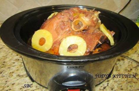 Ham Cook In Crock Pot 
I have to say I will never make a ham any other way after making Crock Pot Ham. Oh my goodness this so easy and turned out amazing! 

Ingredients
7 pound ham
2 cups pineapple juice
1 cup brown sugar
1/2 cup maple syrup
Directions
1. Unwrap ham and place in the Crock-Pot￼
2. Rub ham with brown sugar on all sides.
3. Pour pineapple juice and maple syrup over the ham (optional you can put pineapple slices over ham.)
4. Cover and cook for 4-5 hours on low.
5. About an hour before serving pour juice over the top of the ham
6. Remove and let it rest for 10 minutes before carving.

To SAVE this, be sure to click SHARE so it will store on your personal page.

FOLLOW me on Facebook; I am always posting AWESOME stuff!  https://www.facebook.com/amanda.harness.334

Get Healthy With Me! www.pink-bottle.com