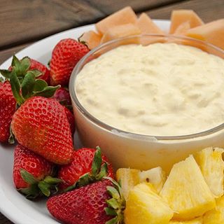 PINA COLADA FRUIT DIP

1 small pkg coconut cream instant pudding mix
3/4 cup Cool Whip 
1 cup milk 
1 cup crushed pineapple, undrained

In a bowl, blend together the pudding mix, cool whip, and milk with a hand mixer for 2 minutes.  Fold in the pineapple.  Refrigerate for at least 30 minutes and serve with fresh fruit.