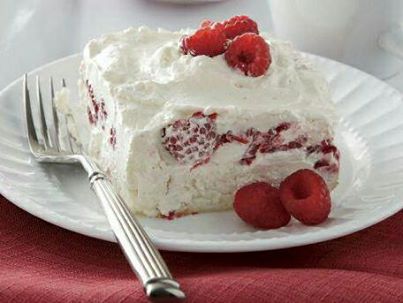 Next time you're asked to bring a dessert consider this one...so light, easy and tastes delicious!!

Raspberry Whip Cake

You will need:

1 angel food cake cut into 1" pieces
1 8 oz container Cool Whip
1 cup sour cream
1 cup powdered sugar
1 pint red raspberries, well drained (fresh or frozen)

In a medium bowl mix Cool Whip, sour cream and powdered sugar. Carefully fold in raspberries and set aside. Place all angel food cake pieces in bottom of 9x13 baking dish then pour the raspberry mixture over the cake. Spread evenly over the cake. Cover and refrigerate for one hour. Enjoy! Refrigerate any leftovers. 

~Remeber to use the share option to save this recipe to your timeline~