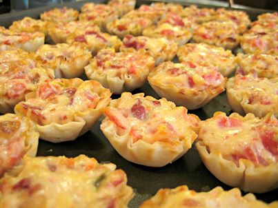 Perfect tailgate food!! Or a great appetizer for a party!!
Rotel Cups
Makes: 45 cups
Ingredients:
1 Can rotel tomatoes, drained (almost all the way)
1 bag bacon pieces
1 cup shredded swiss
1 cup Mayo
3 pkg. phyllo pastry cups – thawed

Directions:
Preheat oven to 350 degrees F.

Mix the first 4 ingredients and scoop evenly into the cups.  Place on baking sheet and cook at 350 for 15 min.
♥♥♥SHARE so you can find it on your timeline♥♥♥

♥✿´¯`*•.¸¸✿Follow me for daily recipes, fun & handy tips, motivation, DIY ideas and feel free to share your favorite things too:) https://www.facebook.com/yvonnenisley

To SAVE be sure to click photo then click SHARE so it will store on your personal page.For more fun and amazing ideas... recipes and motivational weight loss tips, Click this website and join us here---> @[351774074931329:69:Drop It Like It's HOT! Skinny Fiber Weight Loss Support Group]

www.yvonnetn.sbc90.com/?SOURCE=FB