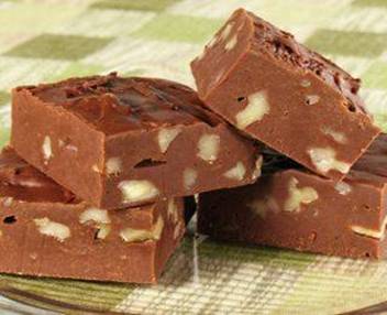 Diabetic Friendly
SUGAR FREE FUDGE
Ingredients
2-8 OZ. PKGS REDUCED FAT CREAM CHEESE
2-1 OZ SQUARES. UNSWEETENED CHOCOLATE-MELTED AND COOLED
SUGAR SUBSTITUTE EQUAL TO 1 CUP SUGAR
1 TEASPOON VANILLA
1/2 CUP PECANS, CHOPPED

DIRECTIONS:  In a small bowl, beat the cream cheese, chocolate, sweetener and vanilla until smooth.  Stir in pecans.  Pour into an 8-inch square pan lined with foil.  Cover & refrigerate overnight.  Cut into 16 squares.  Serve chilled.  Yields 16 servings.  Serving size: 1 piece

Calories 17
Total Fat 14g
Saturated Fat 0g
Sodium 84mg
Protein 3g
Carbohydrate 5g
Cholesterol 31mg
Fiber 0g
Dietary Exchange 3 Fa

For more recipes, tips, DIY ideas, motivation & inspiration, CLICK AND JOIN US HERE:  https://www.facebook.com/gailkilman