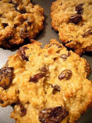 When you have a sweet tooth and want to stay on track, here's a nice treat.  Sugar is NOT an added ingredient.

3 mashed bananas (ripe), 1/3 cup apple sauce, 2 cups oats, 1/4 cup almond milk, 1/2 cup raisins (optional), 1 tsp vanilla, 1 tsp cinnamon. Bake at 350 degrees for 15-20 minutes.